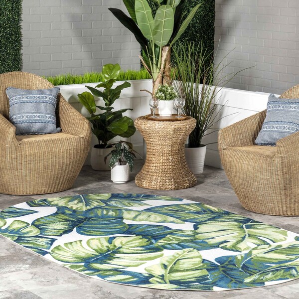 Nuloom Lisa Floral Indoor/Outdoor Area Rug 5ft x 8ft HJOA04A-O508 - main